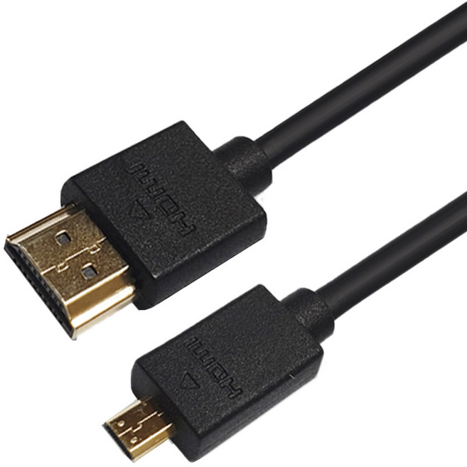 AD20 SKT SK텔레콤 스마트빔 빔프로젝터 전용 마이크로 HDMI Micro HDMI 케이블 TV 모니터 미러링 유선연결, 3m, 블랙, 1개