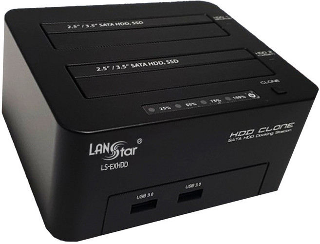 LAN Star 雙 HDD SDD 2Bay USB3.0 集線擴充座 14TB 雙擴充座, LS-EXHDD, 6套