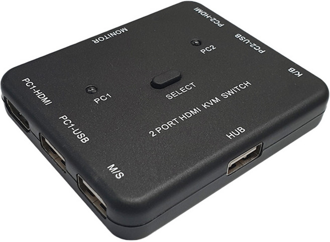 랜스타 스위치 2:1 타입 4K UHD 30Hz, LS-HD2KVM HDMI1.4 KVM, 1개