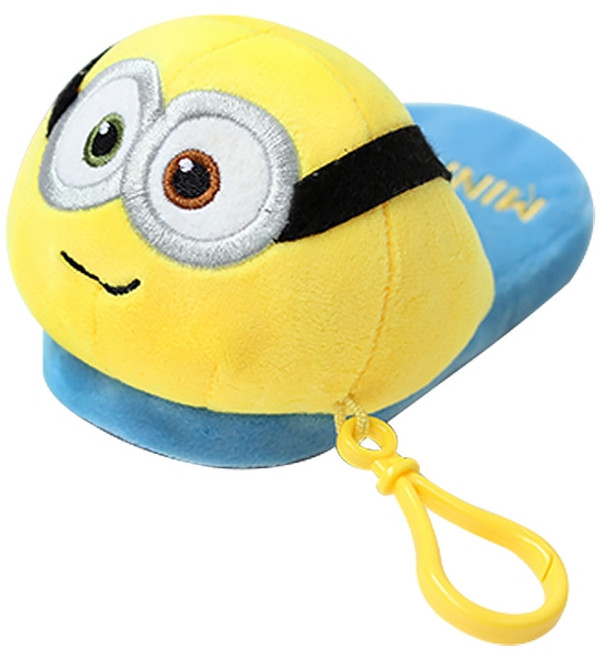 미니언즈 슬리퍼 가방고리 13cm, 옐로우 + 블루 + 블랙, 9cm, 1개