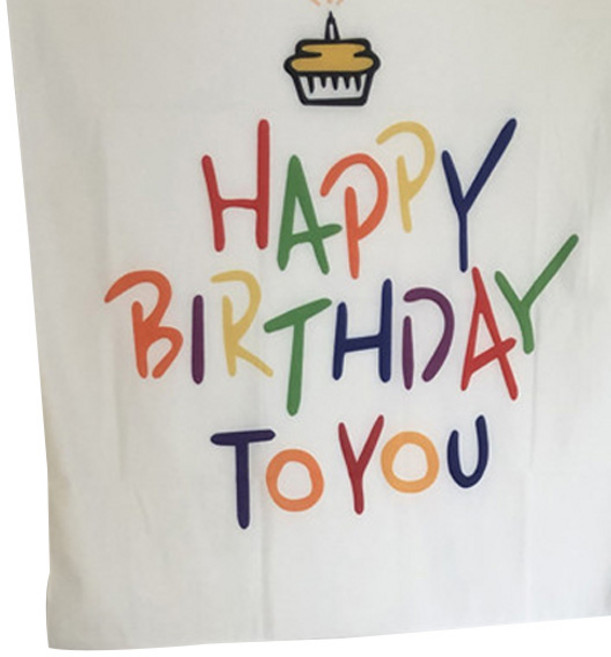 生日快樂背景布條, 1型