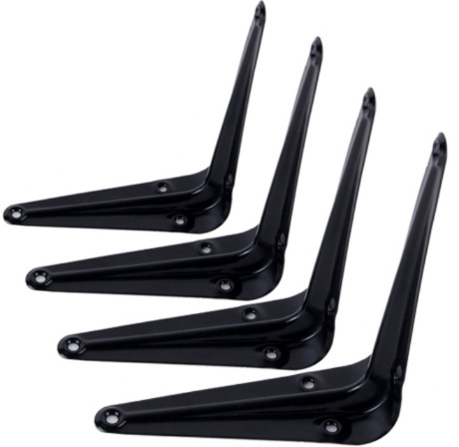 지오비즈 까치발 선반대, 블랙, 4개