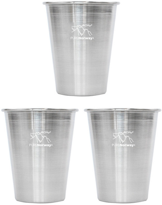 퓨어 노르웨이 스텐 심플컵 350ml, 3개