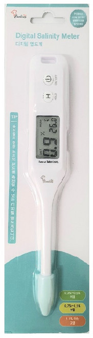 쿠킹플러스 디지털 염도계, 혼합색상, 1개