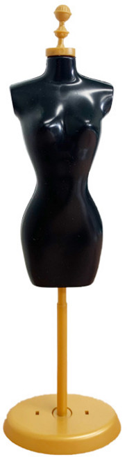 미니어쳐 마네킹 토르소, 블랙, 1개
