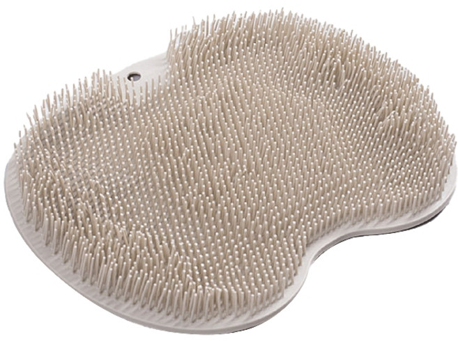 리빙웜 매직 돌기 흡착 풋 브러쉬, 베이지, 1개, 1개