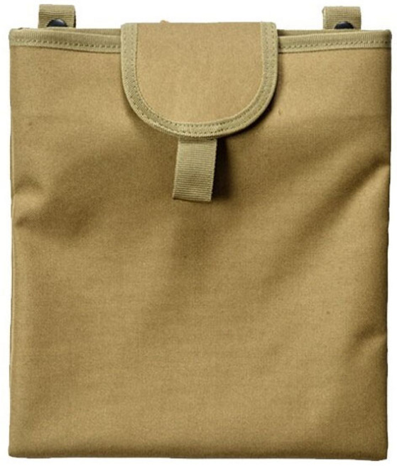 TC 폴더블 드롭 몰리 덤프 파우치, 탄색, 1개