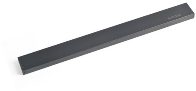 젠타코리아 스테인레스 자석 칼걸이 수납바 50cm, 블랙, 1개