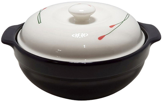 해피정 직화 뚝배기 베이직 1440ml, 22cm, 1개