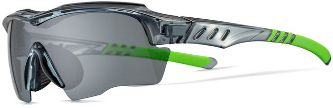 락브로스 스포츠고글 편광고글 + 스트랩 세트, 10035 그린, 1개