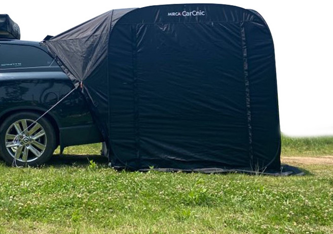 미르카 원터치 차박 카크닉 초간단 퀵텐트 + 루프탑, 블랙, 2인용