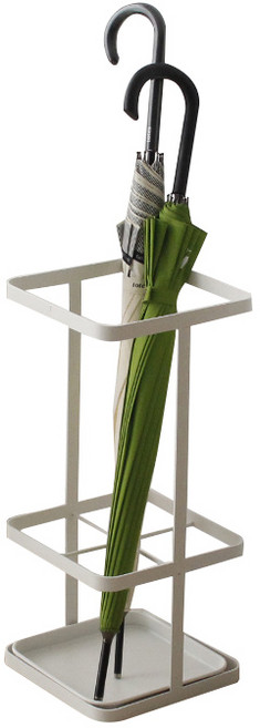 디몬 철제 우산꽂이 사각 화이트, 1개