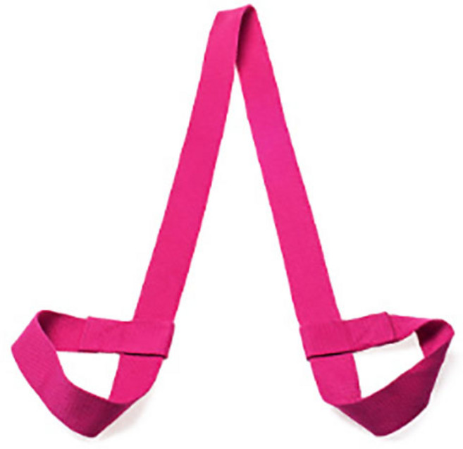 오늘의요가 요가매트 스트랩, 핑크, 1개