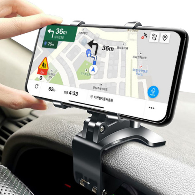 티커벨 차량용 만능클립 스마트폰거치대, 1개