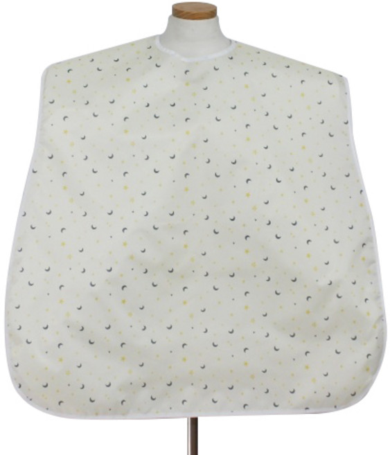 클린유니폼 방수 성인용 턱받이 벨크로형, 옐로우달, 1개