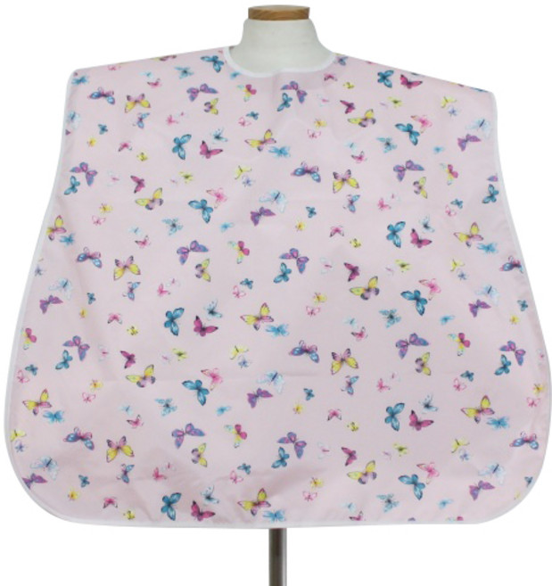 클린유니폼 방수 성인용 턱받이 벨크로형, 홍색나비, 1개