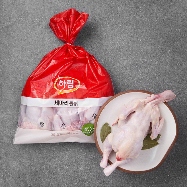하림 세마리 통닭 7호 (냉장), 1950g, 1개