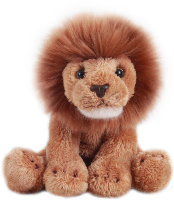 애니멀컵스 사자 애착인형, 혼합색상, 1개