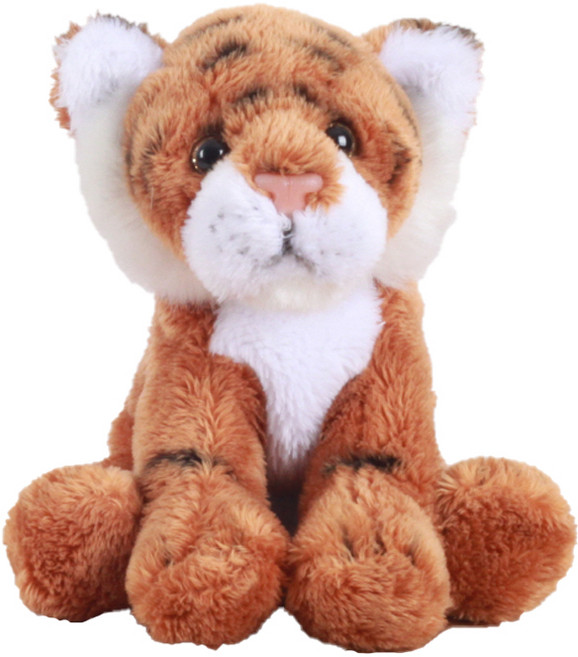 밍글러 애니멀 컵스 애착인형 호랑이, 혼합색상, 1개