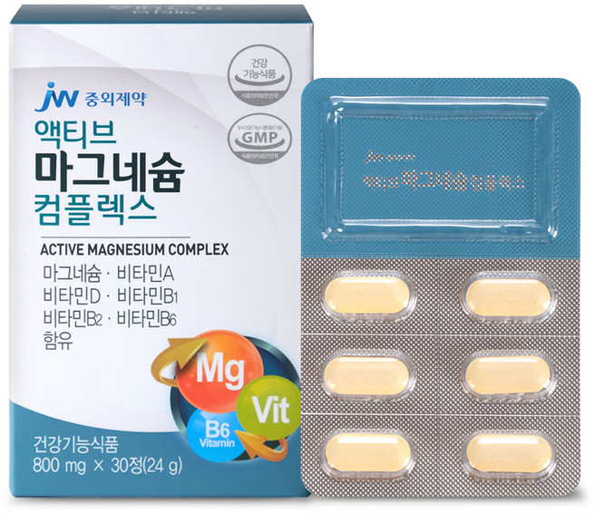 JW중외제약 액티브 마그네슘 컴플렉스, 30정, 1개