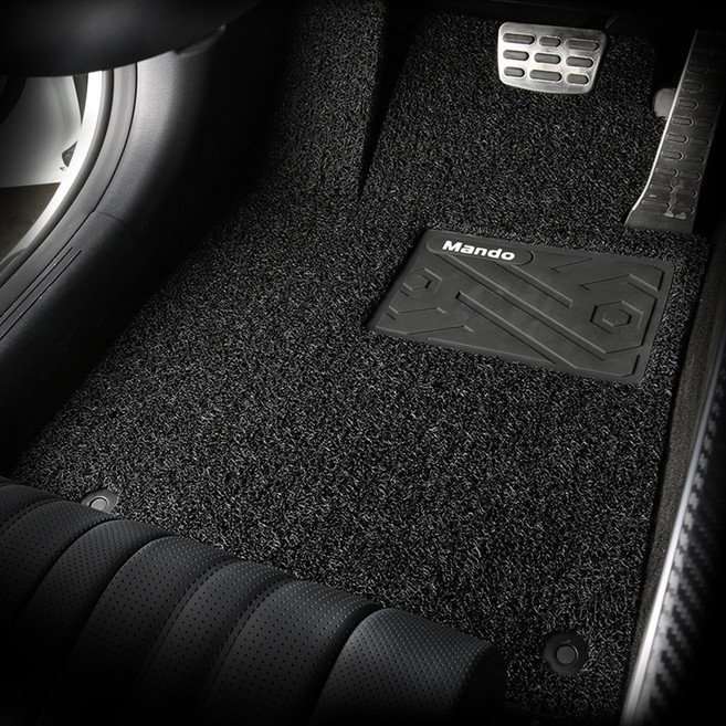HL만도 와이드 볼륨쿠션 코일매트 확장형 1+2열, 테슬라 모델Y 2021.02~, 블랙