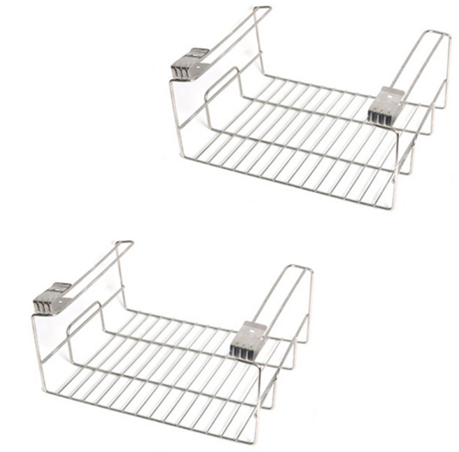 클린아트플러스 데코즈인 스텐 클립 언더 싱크 상부 선반 2p