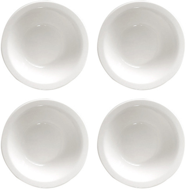 시라쿠스 뉴욕 백지 쿠프 찬기 L 15cm, 화이트, 4개