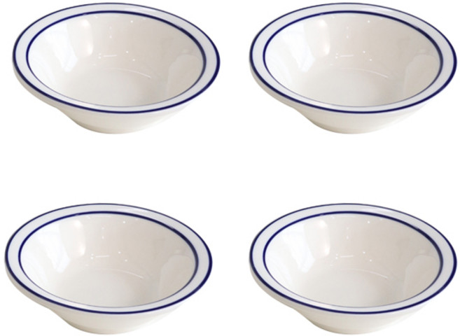 시라쿠스 뉴욕 라인 쿠프 찬기 L 15cm, 블루, 4개