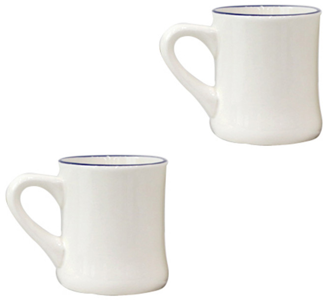 시라쿠스 뉴욕 라인 장구머그 S 330ml, 블루, 2개