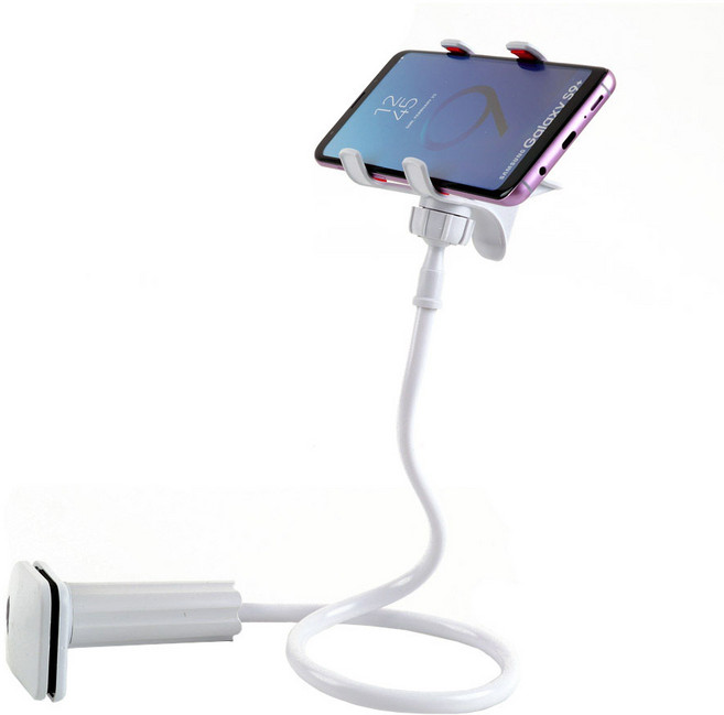 컴스 스마트폰 탁상 거치대 NA027, White, 1개