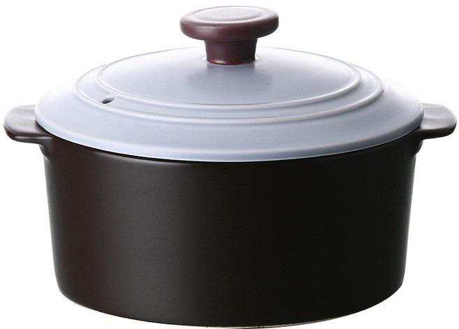 네오플램 댄디 에코냄비, 16cm, 라일락매트(뚜껑), 초코블랙(몸체), 1개