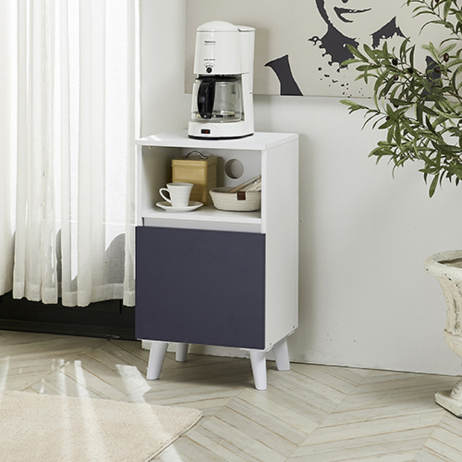 제우스가구 트랜드 미니 정수기대, 화이트네이비