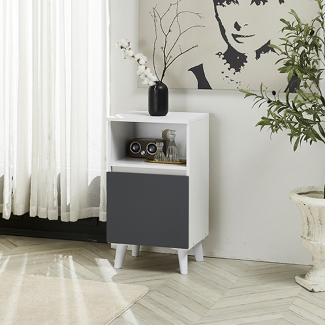 제우스가구 트랜드 미니 정수기대, 화이트그레이