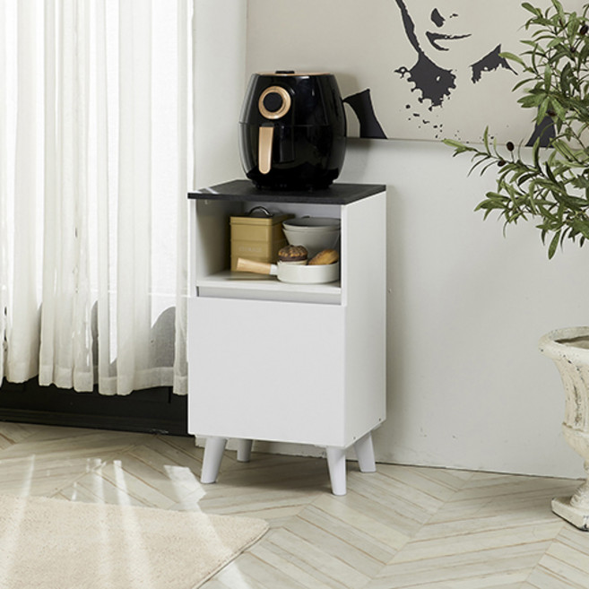 제우스가구 트랜드 미니 정수기대, 블랙화이트