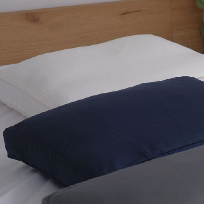 포렌 2인 스마트 패키지 29도 베개 로우 2p + 뉴 글로스 베개커버 2p 세트, DEEP COBALT BLUE, 1개