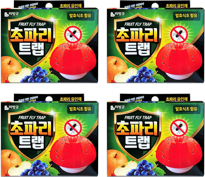 리빙굿 초파리 트랩, 15g, 4개