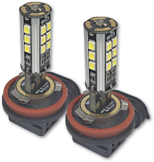 믹스 차량용 파워 LED 안개등 12V 6500K, 2개, H8