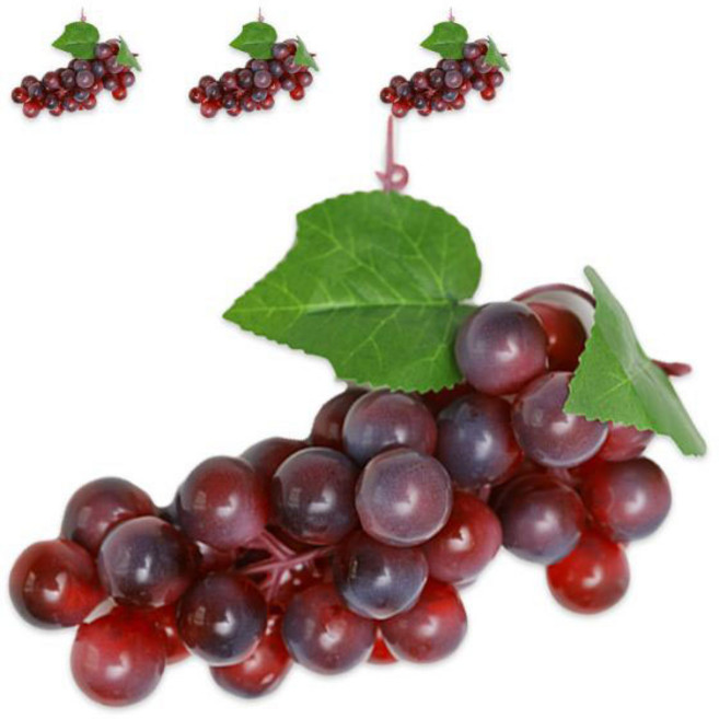 대한몰 과일 푸드 음식 모형 컨셉 촬영 인테리어 소품 4p, 포도 퍼플