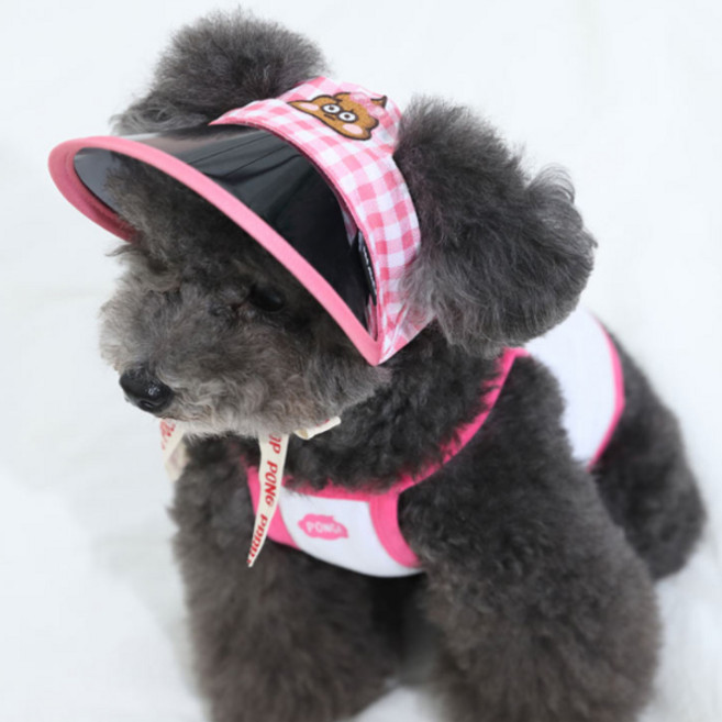 오드펫 또또또친구들 썬캡, 핑크, 1개