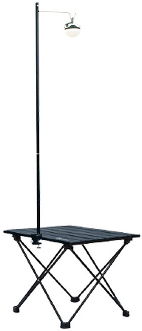 캠핑지구 일체형 랜턴걸이, 블랙, 1개