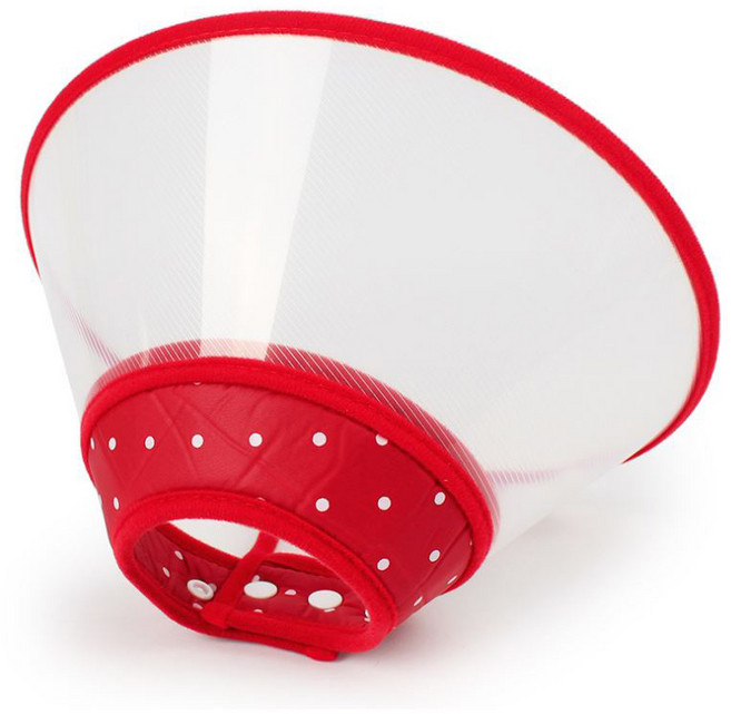 강아지 똑딱이 넥카라 레드 L, 1개