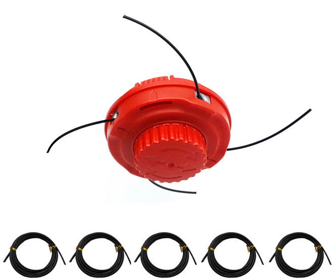 포윙스 네줄 나일론 커터 헤드 + 나일론 줄 세트 원예용품, 1세트