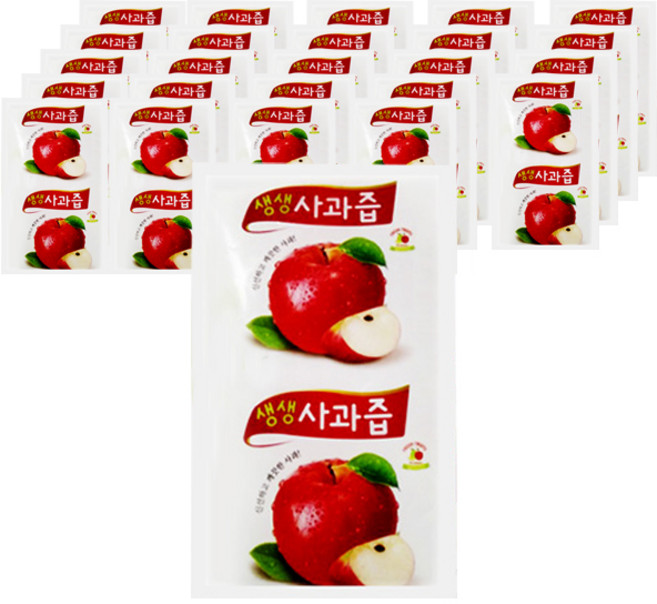 건강한 사과즙 30p, 100ml, 120개