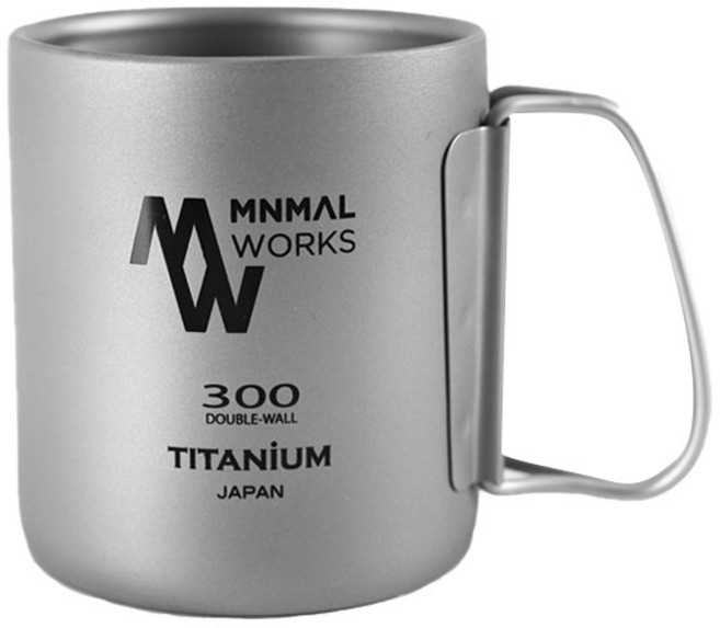 미니멀웍스 티타늄 더블머그컵 300ml, 혼합색상, 1개