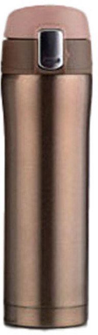 304 스테인레스 원터치 보온병, 샤인골드, 450ml, 1개