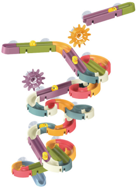 레츠토이 워터 슬라이드 레일 트랙 물놀이 장난감 66p, 혼합색상, 1개