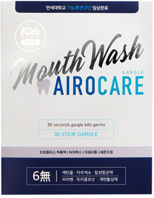 에어로케어 프로폴리스 구강청결제 일회용 스틱 30p, 330ml, 1개
