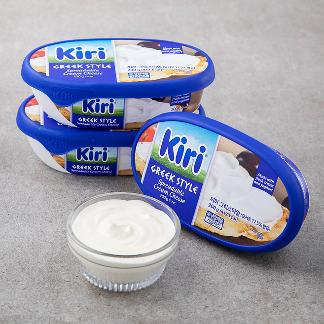 끼리 크림치즈 스프레드 그릭스타일, 200g, 1개입, 3개