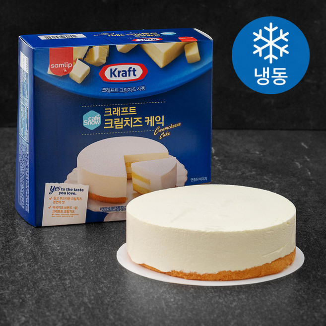 삼립 카페스노우 크래프트크림치즈케익 (냉동), 370g, 1개