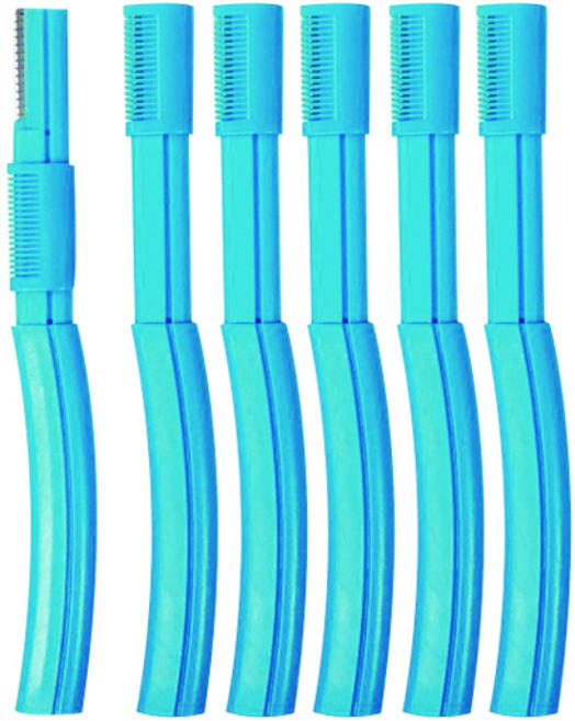 다크니스 일제 안전 슬라이드 눈썹칼, 6개